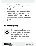 Preview for 67 page of Powerfix Profi 61659 Operation And Safety Notes