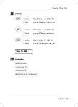 Preview for 21 page of Powerfix Profi 94343 User Manual And Service Information