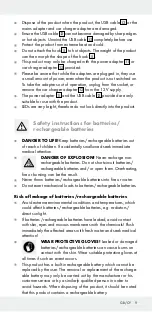 Preview for 9 page of Powerfix Profi Cordless LED work light Operation And Safety Notes