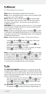 Preview for 10 page of Powerfix Profi Cordless LED work light Operation And Safety Notes