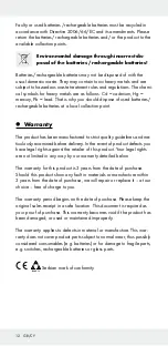 Preview for 12 page of Powerfix Profi Cordless LED work light Operation And Safety Notes