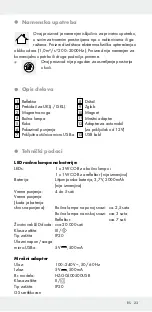 Preview for 23 page of Powerfix Profi Cordless LED work light Operation And Safety Notes