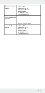 Preview for 31 page of Powerfix Profi Cordless LED work light Operation And Safety Notes