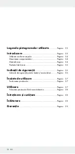 Preview for 32 page of Powerfix Profi Cordless LED work light Operation And Safety Notes