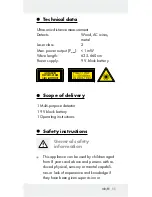 Preview for 11 page of Powerfix Profi IAN 40111 Operation And Safety Notes