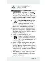 Preview for 15 page of Powerfix Profi IAN 40111 Operation And Safety Notes