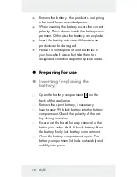 Preview for 16 page of Powerfix Profi IAN 40111 Operation And Safety Notes