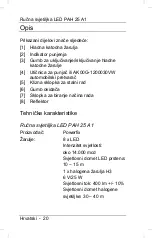 Preview for 22 page of Powerfix Profi PAH 25 A1 User Manual And Service Information