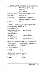 Preview for 65 page of Powerfix Profi PAH 25 A1 User Manual And Service Information