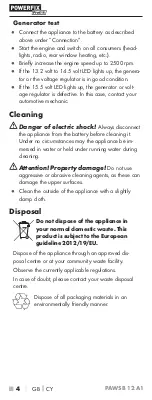 Preview for 6 page of Powerfix Profi PAWSB 12 A1 Operating Instructions Manual