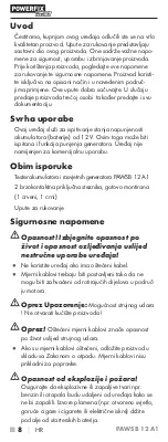 Preview for 10 page of Powerfix Profi PAWSB 12 A1 Operating Instructions Manual