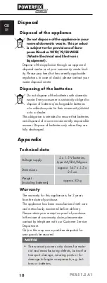 Preview for 13 page of Powerfix Profi PKRS 1.5 A1 Operating Instructions Manual