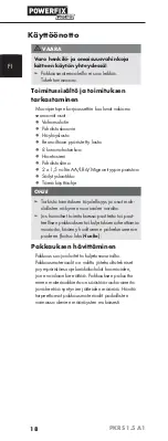 Preview for 21 page of Powerfix Profi PKRS 1.5 A1 Operating Instructions Manual