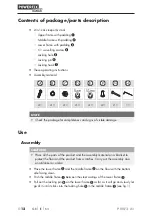 Предварительный просмотр 15 страницы Powerfix Profi PRW 2 A1 Operating Instructions Manual