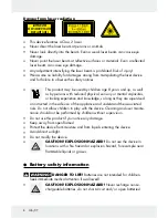 Предварительный просмотр 8 страницы Powerfix 271160 Operation And Safety Notes