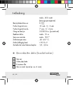 Предварительный просмотр 47 страницы Powerfix Profi 78526 Operation And Safety Notes