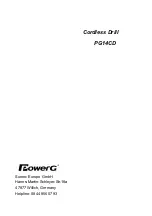 Предварительный просмотр 22 страницы PowerG PG14CD Manual