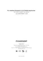 Preview for 12 page of PowerGrip YG-2 Operation Manual