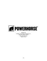 Предварительный просмотр 56 страницы Powerhorse 750133 Owner'S Manual