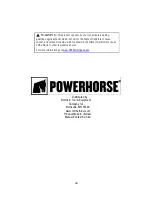 Preview for 44 page of Powerhorse 89897 Owner'S Manual