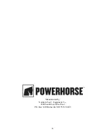 Preview for 44 page of Powerhorse M1165E Owner'S Manual