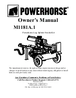 Предварительный просмотр 1 страницы Powerhorse M1181A.1 Owner'S Manual