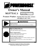 Powerhorse M157711C.1 Owner'S Manual preview