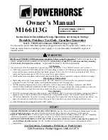 Powerhorse M166113F.2 Owner'S Manual preview