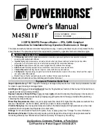 Powerhorse M45811F Owner'S Manual preview