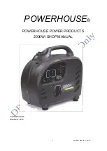 Powerhouse 2000Wi Shop Manual preview