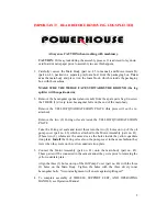 Preview for 2 page of Powerhouse LS7T-52 Operation Manual