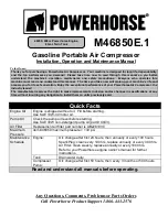 Powerhouse M46850E.1 Installation, Operation And Maintenance Manual preview