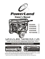 PowerLand PD10000E Owner'S Manual предпросмотр