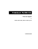 Предварительный просмотр 1 страницы Powerleap PL/586 133 Installation Manual