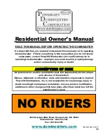 Powerlift Dumbwaiters Corporation MJ-500 Owner'S Manual preview