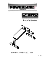 Preview for 1 page of Powerline PAB-139X Owner'S Manual