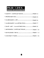 Preview for 3 page of Powerline PAB-139X Owner'S Manual