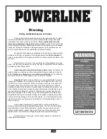 Preview for 13 page of Powerline PGM200X Owner'S Manual