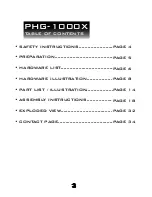 Preview for 3 page of Powerline PHG-1000X Owner'S Manual