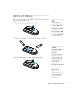 Предварительный просмотр 49 страницы PowerLite 77c User Manual