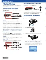 Preview for 1 page of PowerLite W04+ Quick Setup