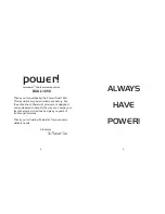 Preview for 2 page of Powermat Power! Dual 1850 Owner'S Manual