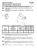 Предварительный просмотр 1 страницы Powermate 200-2549 Operator'S & Parts Manual