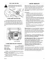 Предварительный просмотр 3 страницы Powermate Coleman ELECTRIC GENERATOR Operator'S Manual