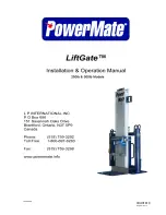 Предварительный просмотр 1 страницы Powermate LiftGate LG-3 Installation & Operation Manual