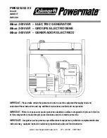 Powermate Maxa 5000 ER PM0525202.02 Product Manual preview