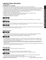 Preview for 3 page of Powermate P-WFT-16022 Operator'S Manual