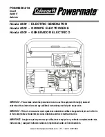 Предварительный просмотр 1 страницы Powermate PC0496504.18 User Manual