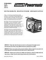 Preview for 1 page of Powermate PC0545006 User Manual