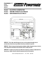 Powermate PL0496504.17 Owner'S Manual preview